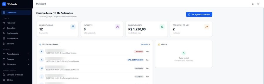 Painel do WpSaude